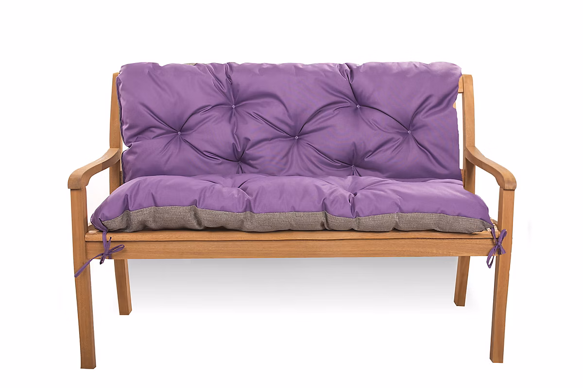 Coussin pour banc de jardin 160 × 50 × 50cm coussin de banc de jardin 3 places Violet coussin de balançoire coussin de banc extérieur
