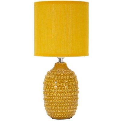 Lampe à poser en céramique Points 15 x 30.5 cm (Moutarde)