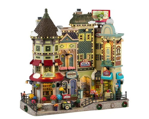Pour la maison et le jardin:Façade lumineuse Lemax Caddington Village Jingle bell bazaar