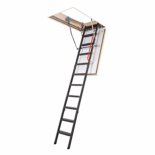 Echelle coupe feu 60min avec trappe de 60 × 120cm – Hauteur de 2.33 à 2.80m | LMF60/60120 | 280