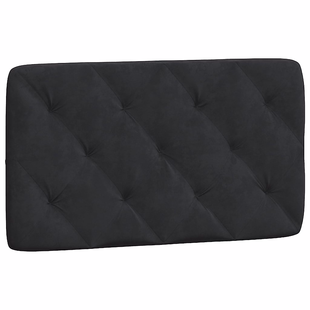 Lit, literie et linge de lit – Coussin de tête de lit noir 90 cm velours vidaXL