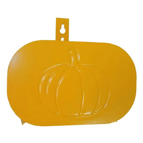Pour votre quotidien:Support tuyau métal mural citrouille orange