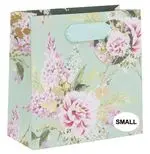 Pour mieux aménager vos extérieurs:Sac à cadeaux vert à fleurs roses petit modèle Pictura