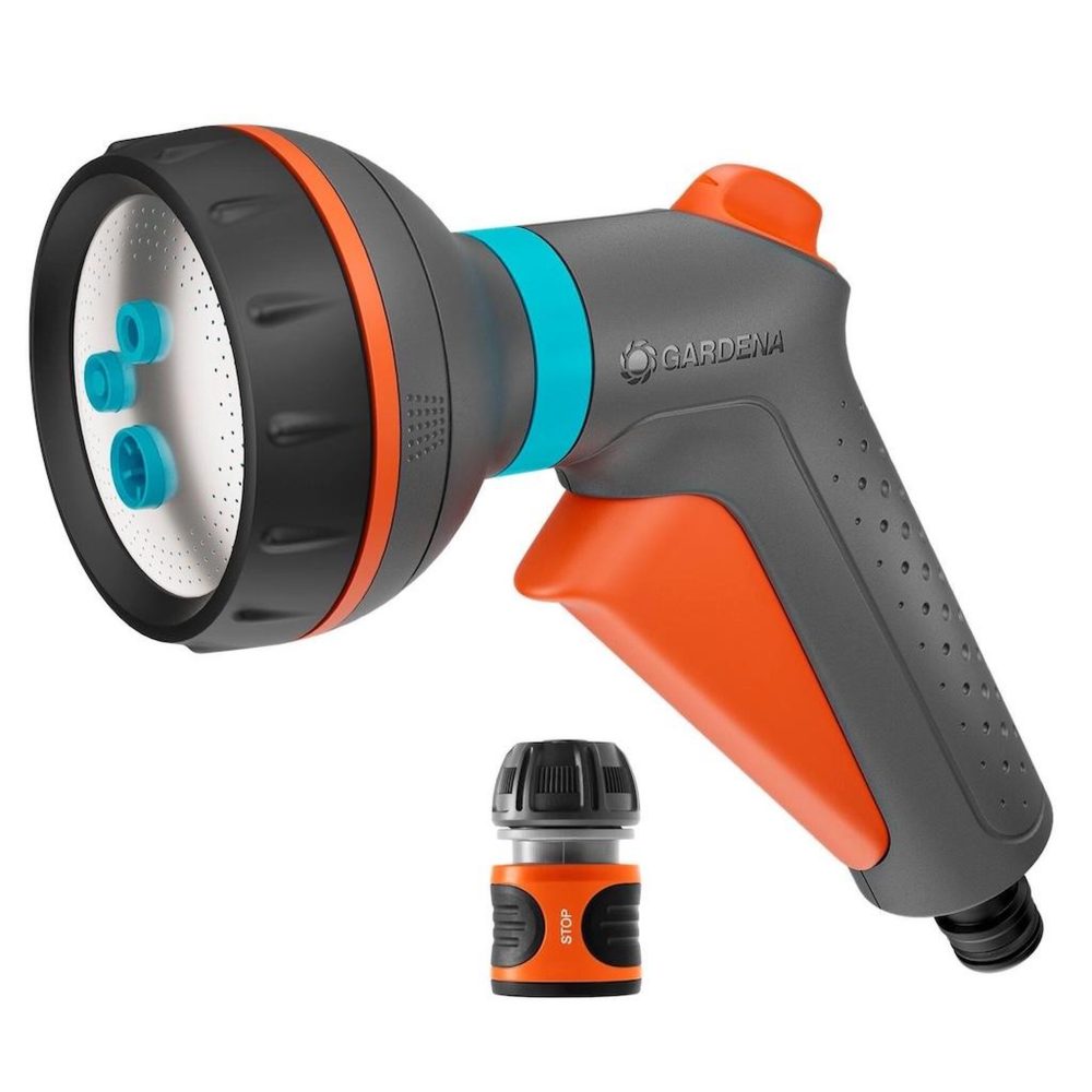 Gardena Pistolet d'arrosage multi-applications - classic - 4 jets - raccord aquastop inclus