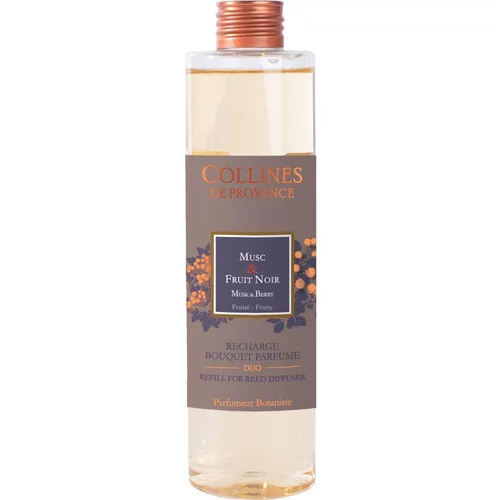 Bien pratique au jardin：Recharge bouquet parfumé senteur musc et fruit noir Collines de Provence - 200 ml