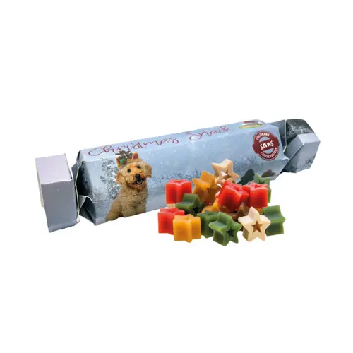 Le choix pour le jardin:Cracker de Noël pour chien au poulet Bubimex - 100 g