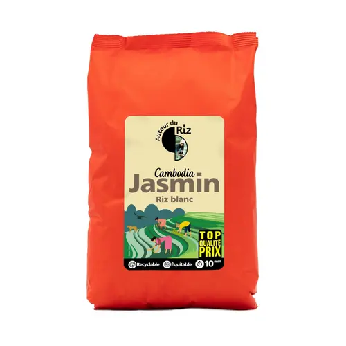 Pour vos envies d’extérieur:Riz blanc au Jasmin du Cambodge - 2 kg