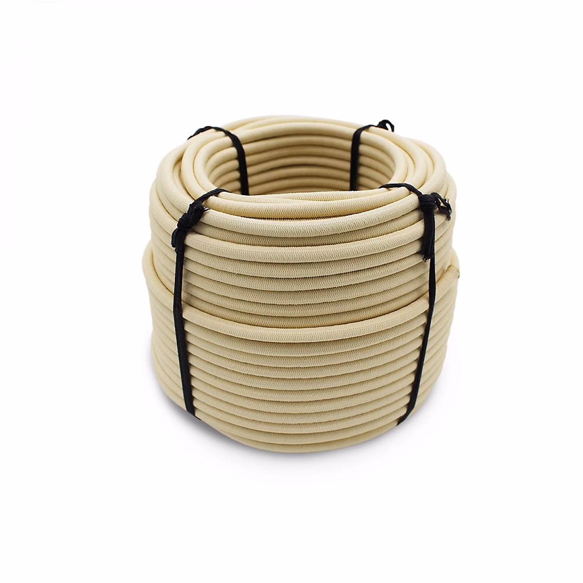 Bobine | rouleau de tendeur élastique – 25 mètres x 6 mm – Beige – Linxor