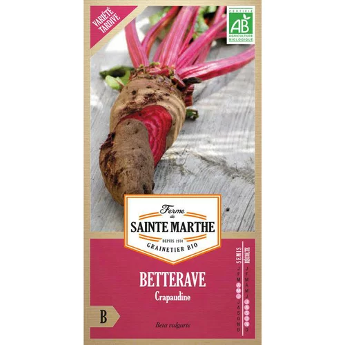 Pour embellir le jardin:Graines de betterave potagère crapaudine bio Ferme de Sainte Marthe - graines à semer
