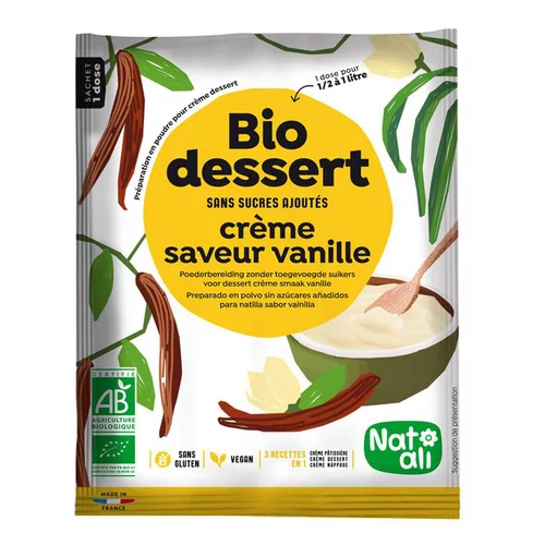 Choix extérieur：Biocrème à la vanille sachet 35g