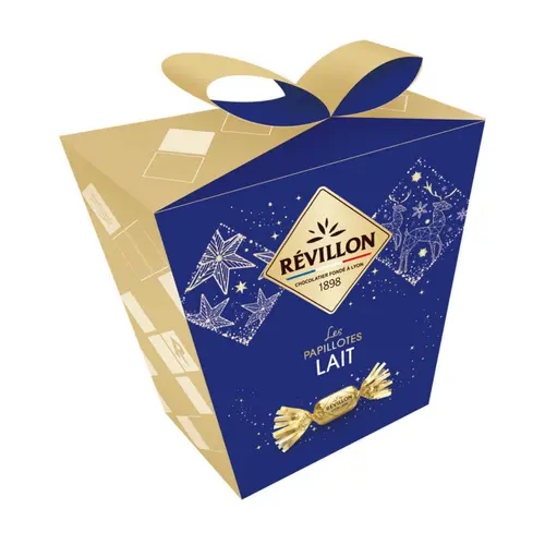 Jardin pour tous:Pochette papillotes chocolat au lait Révillon - 300 g