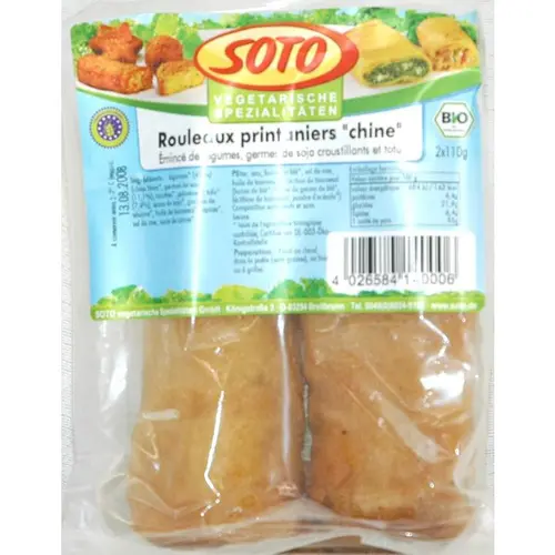 Pour vos projets extérieurs：Rouleaux printaniers bio Chine Soto - 220 g