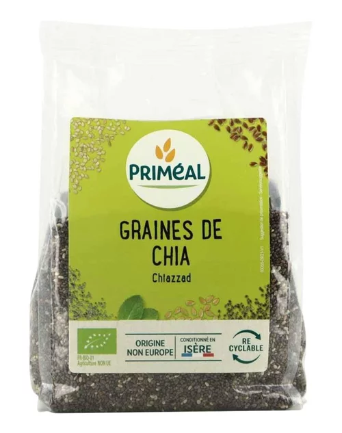 Pour enrichir votre univers jardin:Graines de chia bio en sachet de 250 g