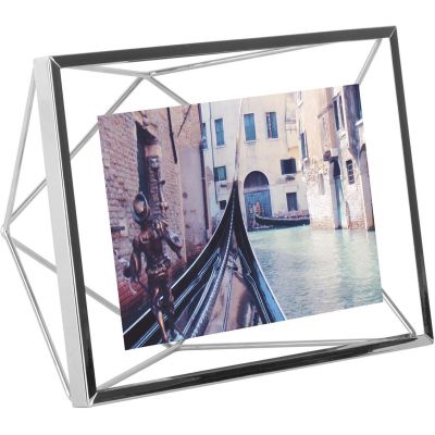 Cadre photo fil en métal 10 x 15 cm (Chrome)