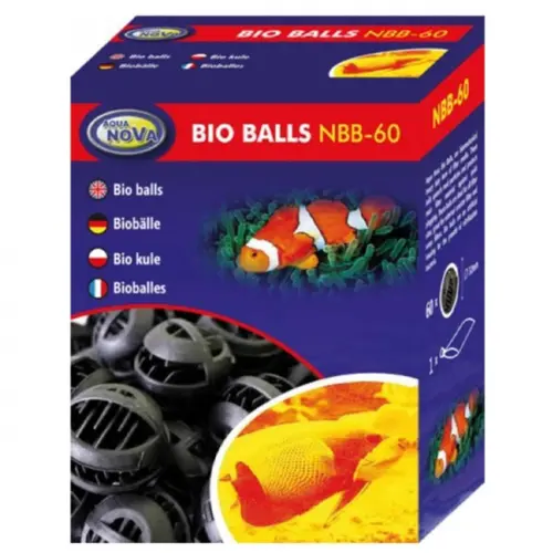 Mieux dehors:Balles bio filtrantes AQUA NOVA - Boîte de 60 pièces
