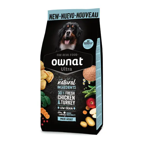 Conçu pour vos extérieurs：Croquettes pour chien maxi adult Ownat Ultra - 12 kg