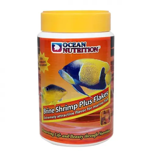 Votre allié à l’extérieur：Brine Shrimp Plus Flakes - OCEAN NUTRITION - 156g
