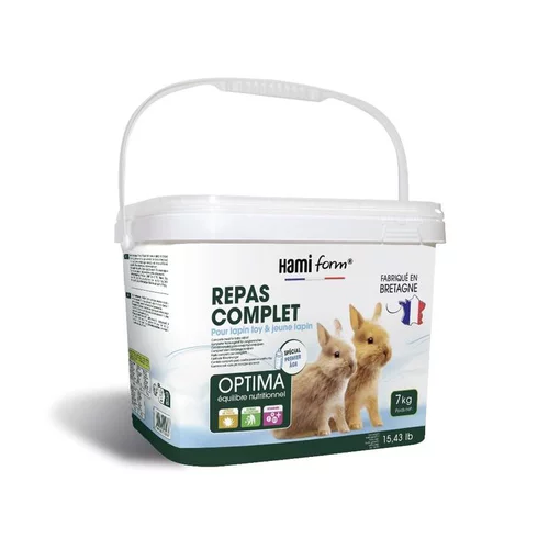 Pour un jardin plus pratique:Repas complet jeune lapin et Toy Hamiform 7kg