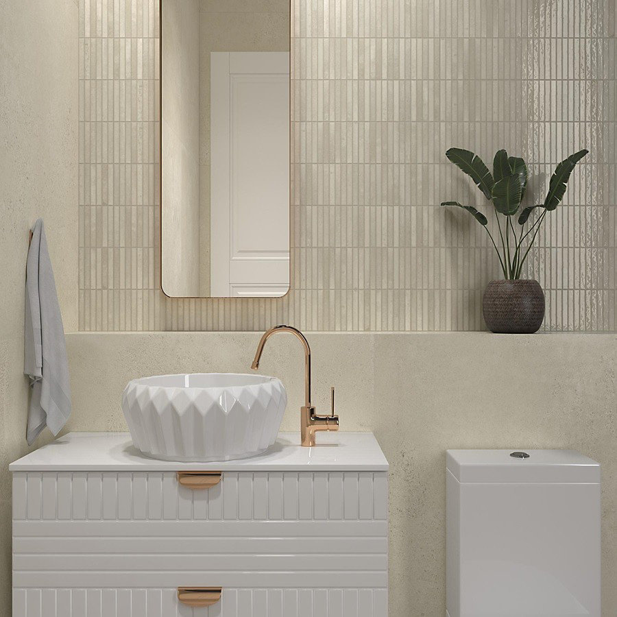 Carrelage 3D DECO KIT KAT IVORY GLOSSY 11 – 5 × 23,1 cm