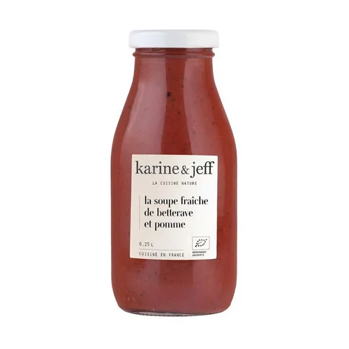 Pour plus de confort au jardin：Soupe fraîche betterave et pomme bio Le bonheur est dans le pot - 25 cl