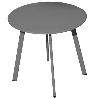 Table basse de jardin en acier Massai 40 cm (Graphite)