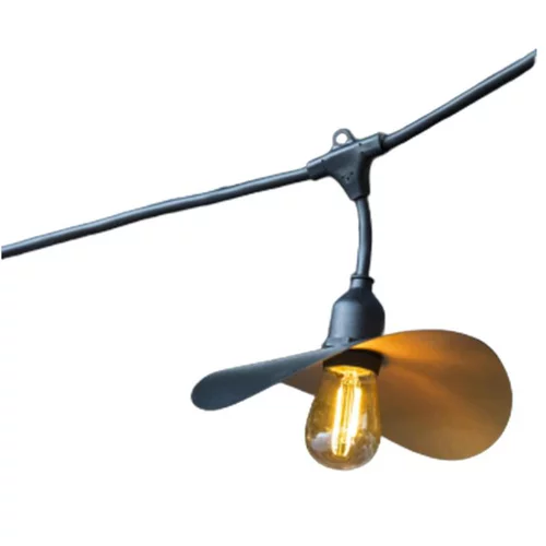 Bien pensé extérieur：Guirlande lumineuse à lumière blanc chaud raccordable sur secteur Lumisky Hat light - 6 m