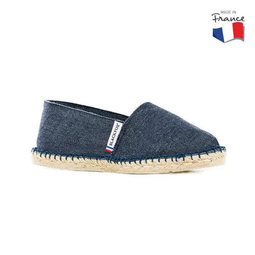 Pour mieux vivre dehors:Espadrilles unies Blackfox Eneko Bleu jean