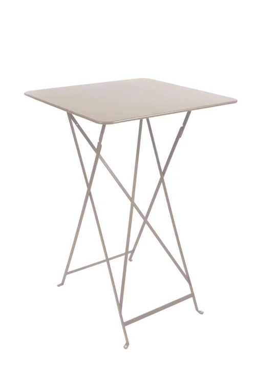 Espace vert facile:Mange debout Bistro coloris orange en acier Fermob - 71 x 71 x 105 cm