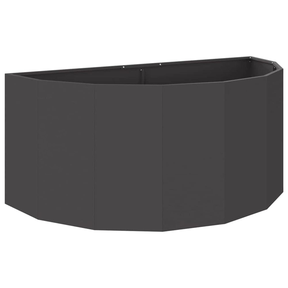 vidaXL Jardinière Noir 120 x 60 x 50 cm Acier