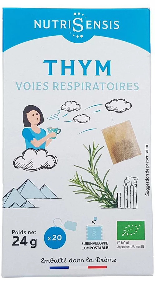 Une touche pratique à l’extérieur:Thym Bio Nutrisensis - 20 sachets