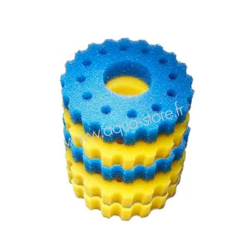 Pensé pour le jardin:Mousses de filtre couleur jaune et bleu, SUNSUN BASSIN, modèle CPF 20000 et CPA - pack de 5