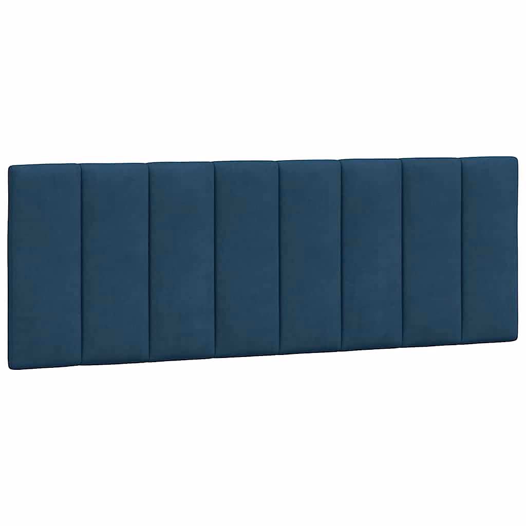 Lit, literie et linge de lit – Coussin de tête de lit Hanko bleu 120 cm velours vidaXL