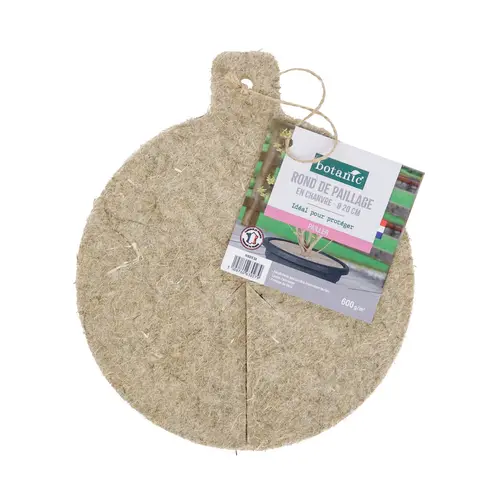 Facile à intégrer au jardin:Rond de paillage en chanvre botanic® - Ø 20 cm