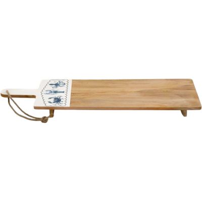 Planche apéro en manguier Mer (Rectangle : 100 x 30 cm)