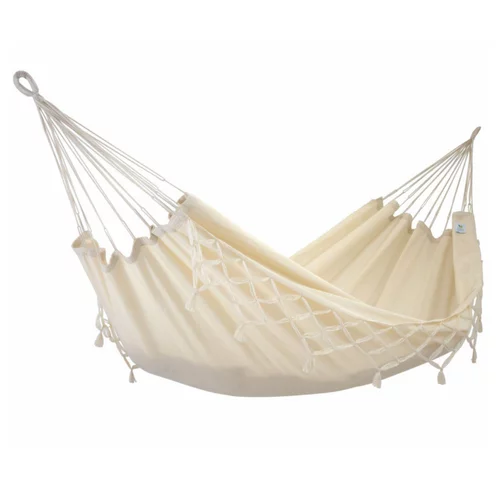 Pour donner du style au jardin:Hamac coloris écru à franges en polypropylène Jobek Hamac Kocon - 340 x 140 cm