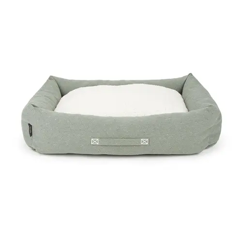 Jardin durable:Couchage pour chien coloris vert corbeille Scruffs Eco Eden - Taille XL 90 x 70 cm