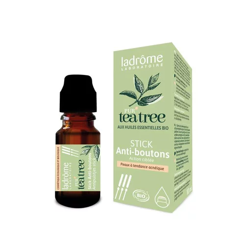Côté extérieur:Stick anti bouton au tea tree Drôme provençale - 2 ml