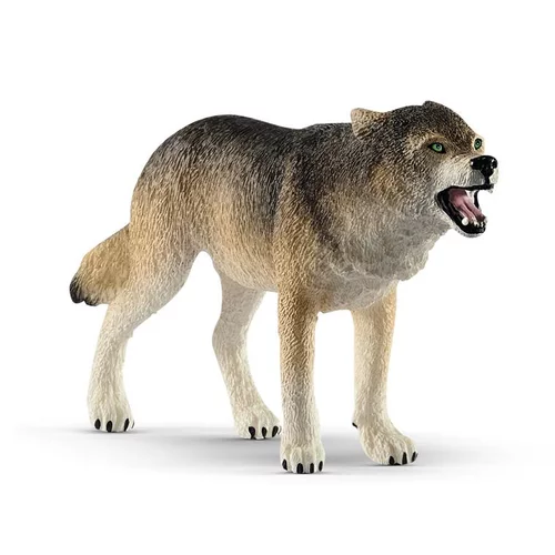 Pour mieux aménager vos extérieurs:Figurine Loup plastique 10,3x5,2x2,1 cm à partir de 4 ans