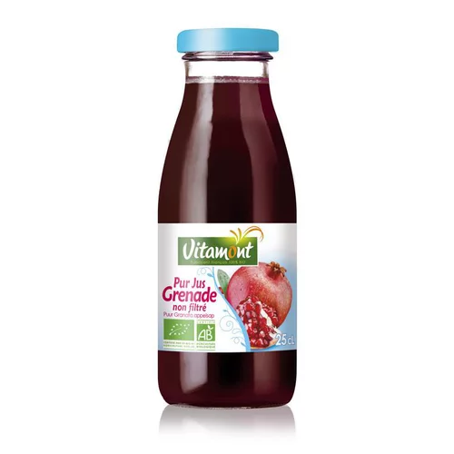 Une idée maline pour le jardin:Mini pur jus de grenade bio non filtré - 25 cl
