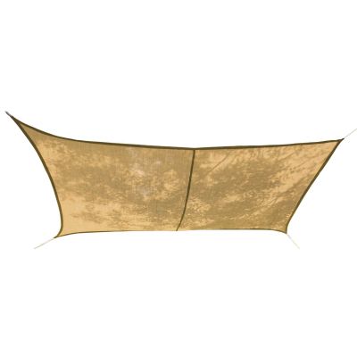 Voile d'ombrage rectangulaire en jute (3 x 2 m)