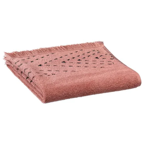Pour un extérieur à votre image:Serviette de toilette en coton coloris blush Julia - 50 x 100 cm