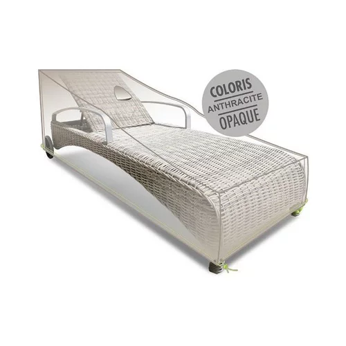 Solution simple:Housse bain de soleil opaque de coloris anthracite en polyester
