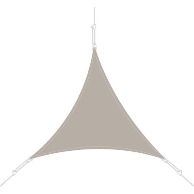 Voile d'ombrage triangle 3 x 3 x 3m (Taupe)