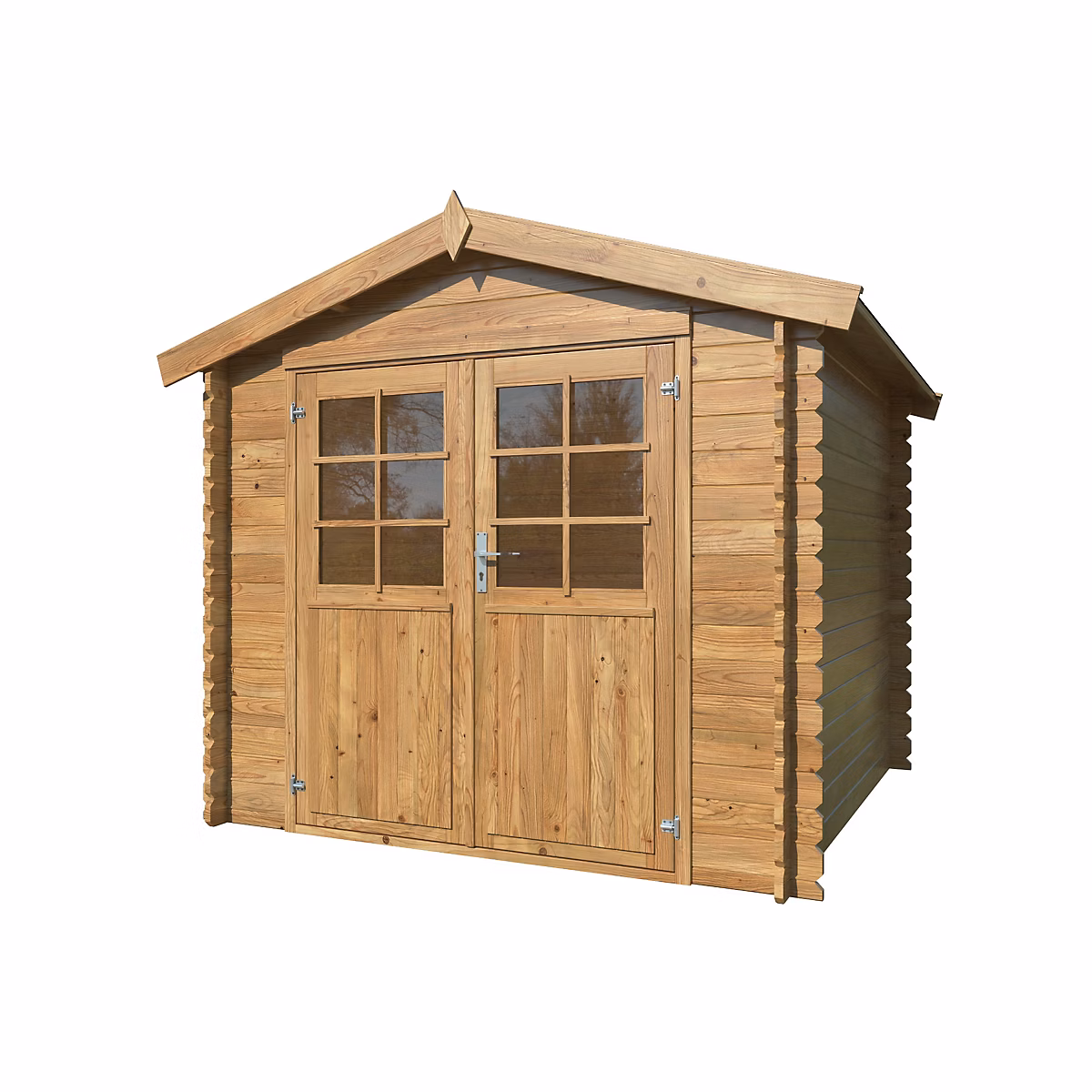Abri de jardin White Wood Valence 1 bois traité autoclave marron ép.28mm surface extérieure totale 6 – 9m²