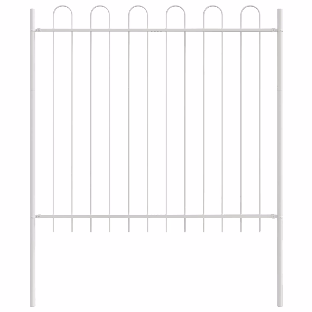 Clôture de jardin WOERDEN 3 pc 5 – 1 × 0,6 m Gris vidaXL