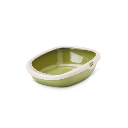 Esprit extérieur:Bac à litière vert Savic Gizmo Happy Planet - Taille L - Dim 52 x 39.5 x 15 cm