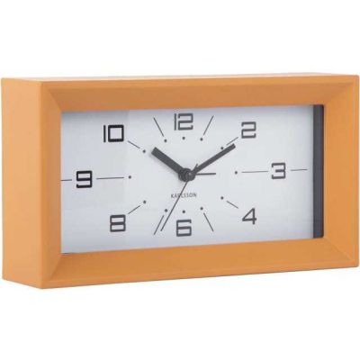 Réveil matin rectangulaire Lujo (Jaune)