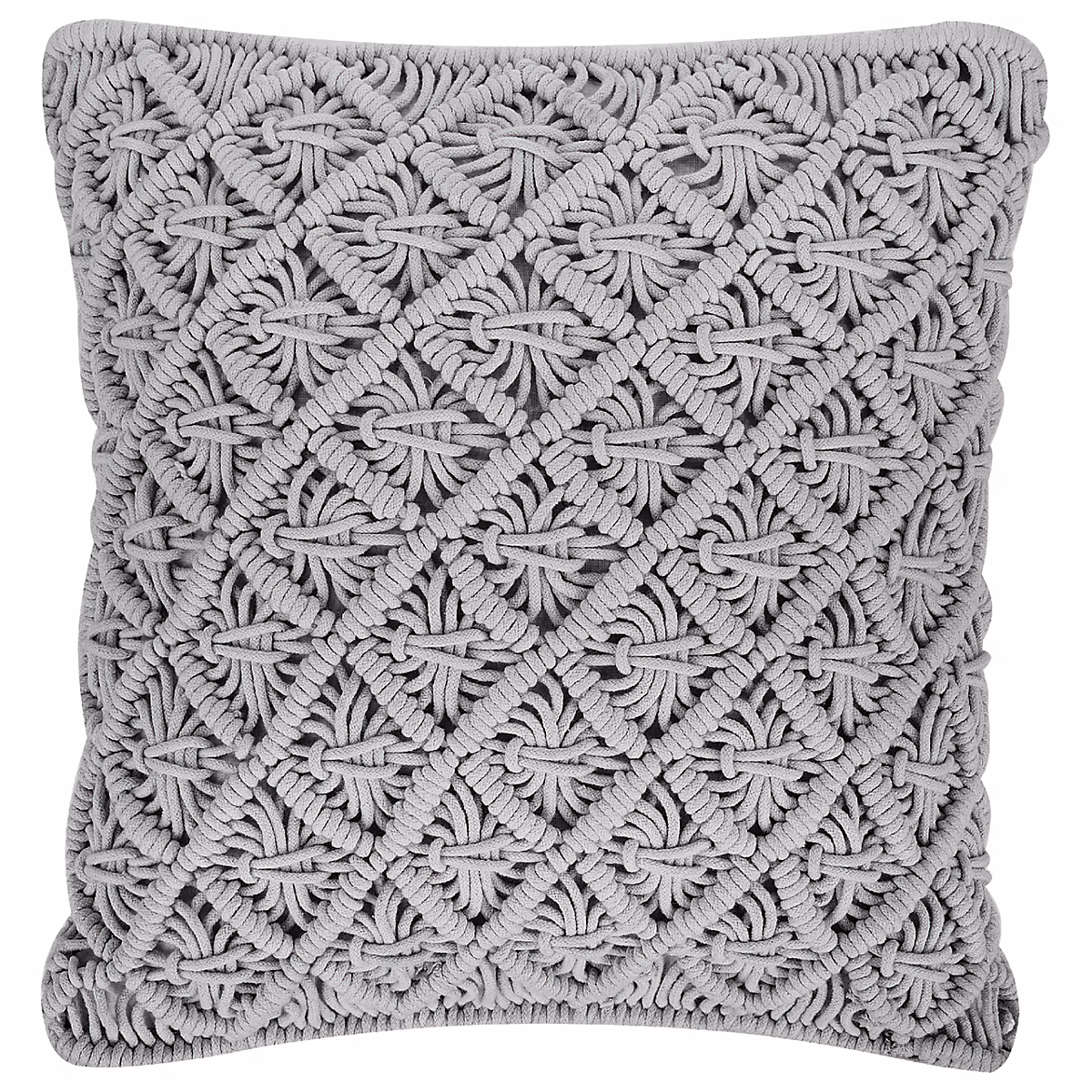 Coussin KIZKALESI 45 × 40 cm Coton Gris Motif géométrique