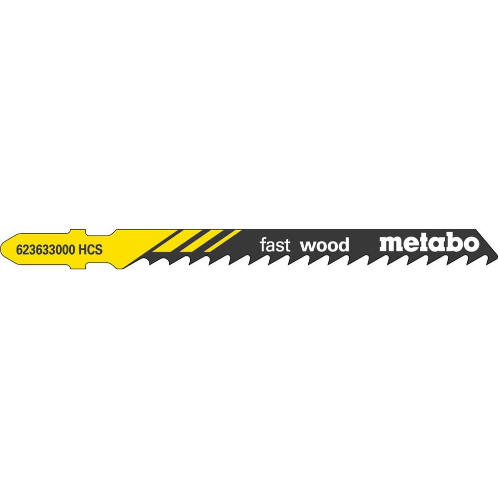 METABO SAS 5 Lames scie sauteuse HCS 74 mm/ 4,0 pour scie sauteuse