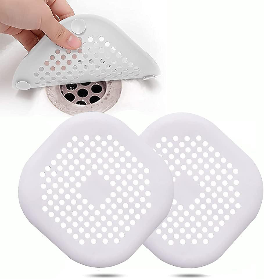 2Pcs Protection de Drain de Silicone Filtre Evier de Cuisine avec Ventouse Filtre de Couverture de Drain de Baignoire – Réf. UTJBUIYSY7346213156